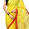 Yellow Art Silk Cotton Sari After Six Wear -ZariGrace Shop yellow art silk cotton sari sadmfs028 l