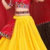 Yellow Rayon Bandhini Chaniya Choli Festive Wear