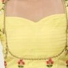 Yellow Organza Embroidered Blouse Festive Wear -ZariGrace Shop yellow organza embroidered blouse BLBS02307614 l