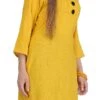 Yellow Plain Kurta Palazzo Set After Six Wear